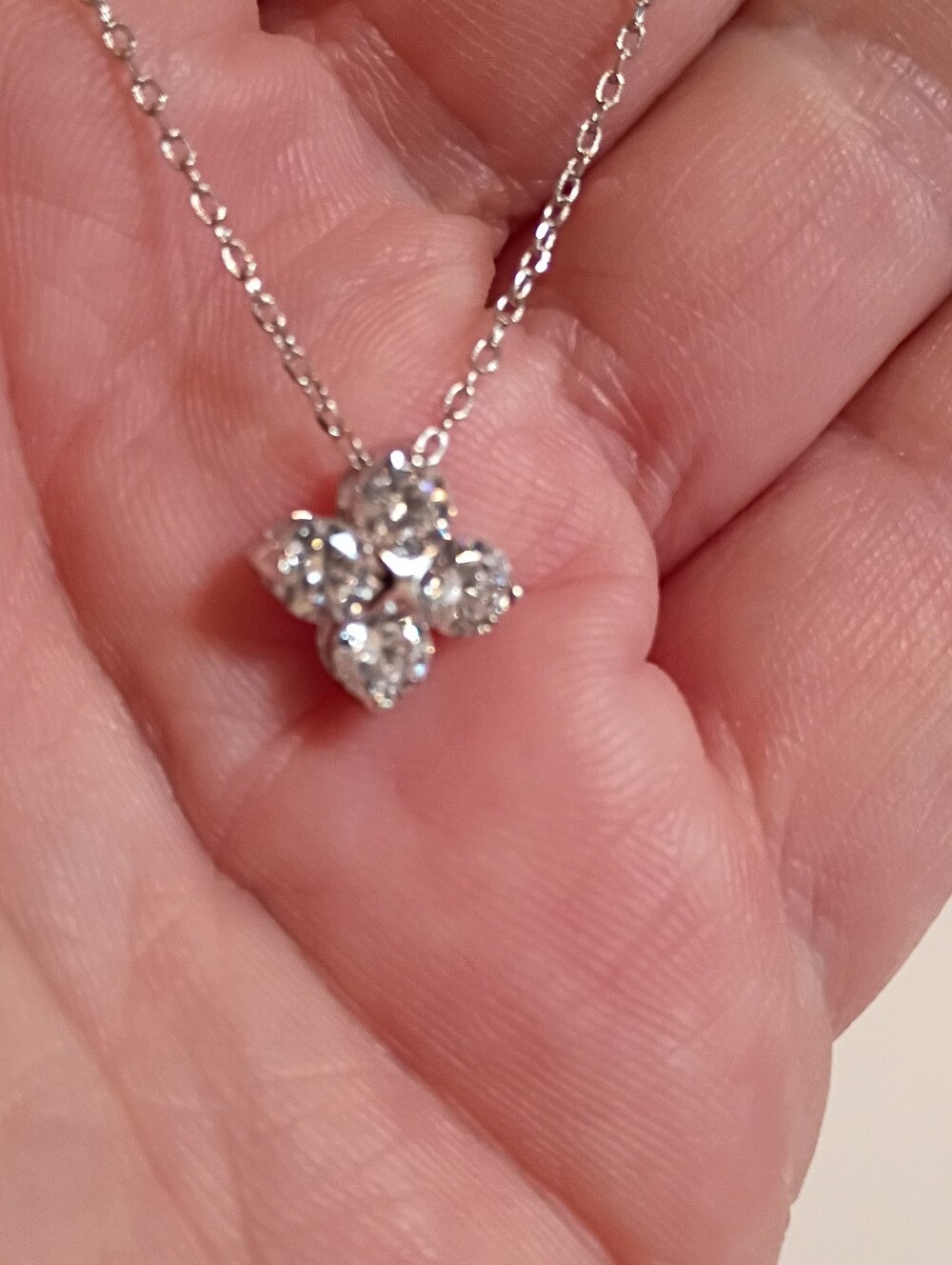 NWOT 925 Sterling Silver Clover Necklace